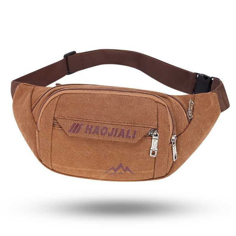 Women's & Men's & For Canvas Large Capacity Cash Mobile Waist Packs