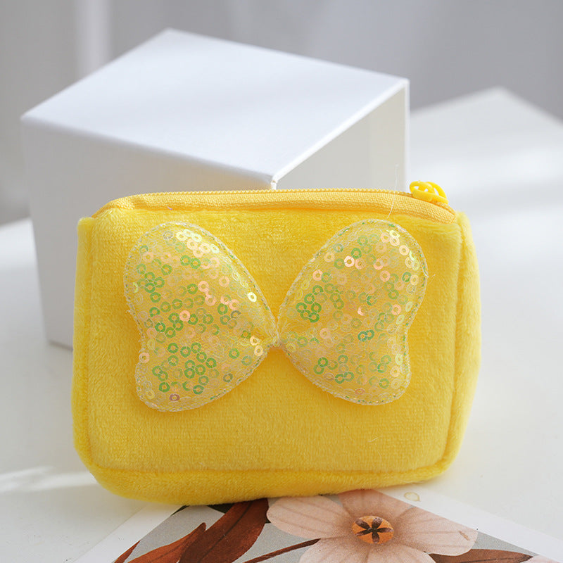 Bank Fashionable Sequins Bow Creative Cartoon Card Holder