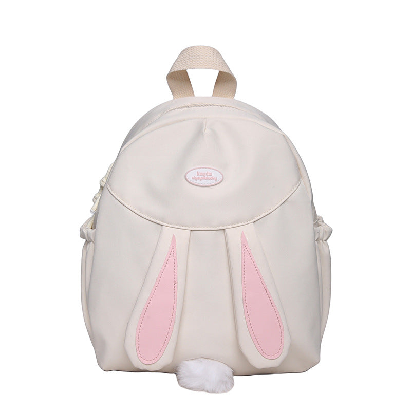 Lapin mignon petit sac à dos de dessin animé d'université féminine