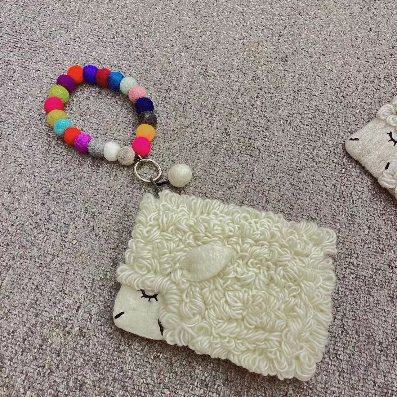 Cool Fashion Wool Felt Sheep Baa Coin Purses