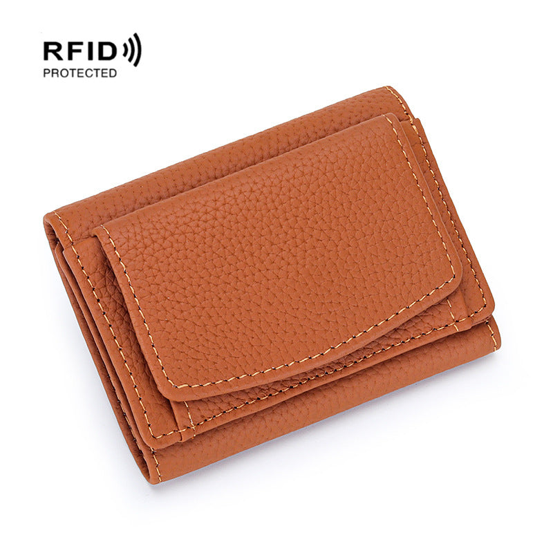 Women's Small Genuine Leather Mini Top Layer Cowhide Ladies Wallets