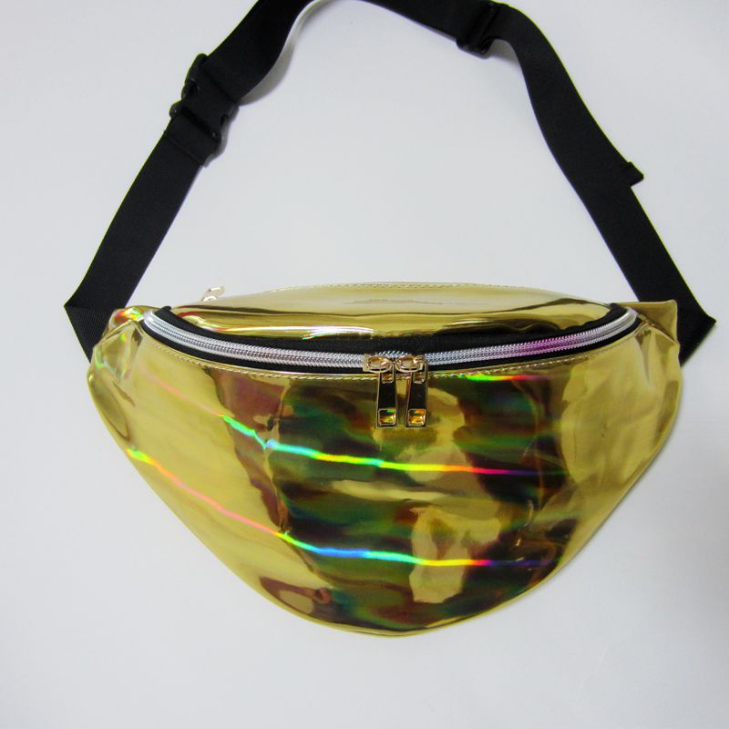 Women's Laser Magic Color Trend Reflective Transparent Waist Packs