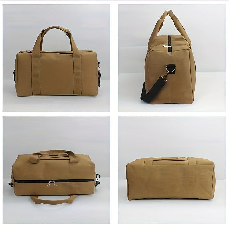 Men's Portable Canvas Working Hand-held Storage Printable Travel Bags