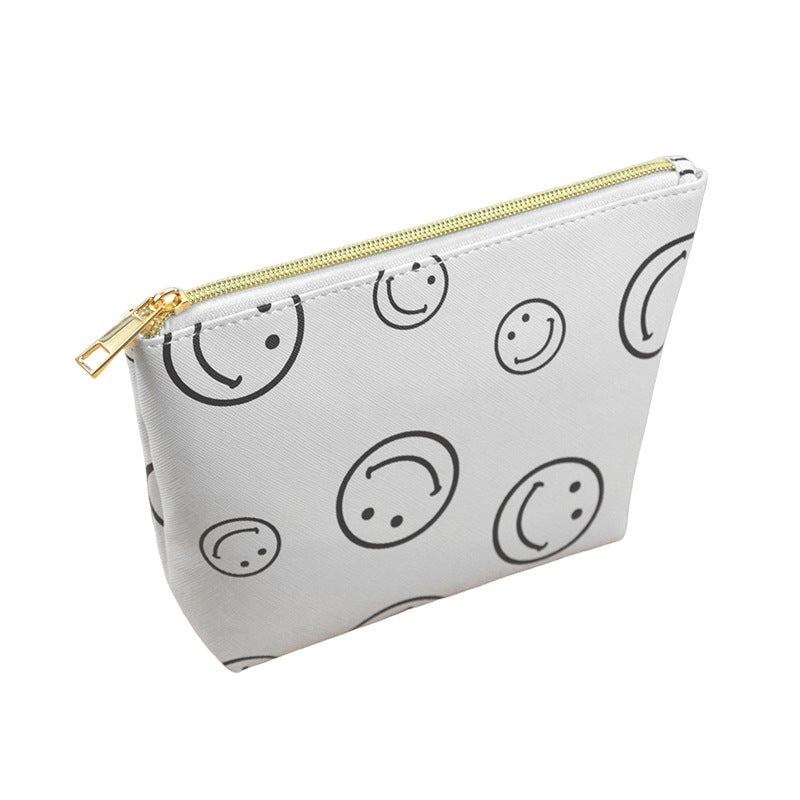 Printing Smiling Face Portable Waterproof Wash Bags