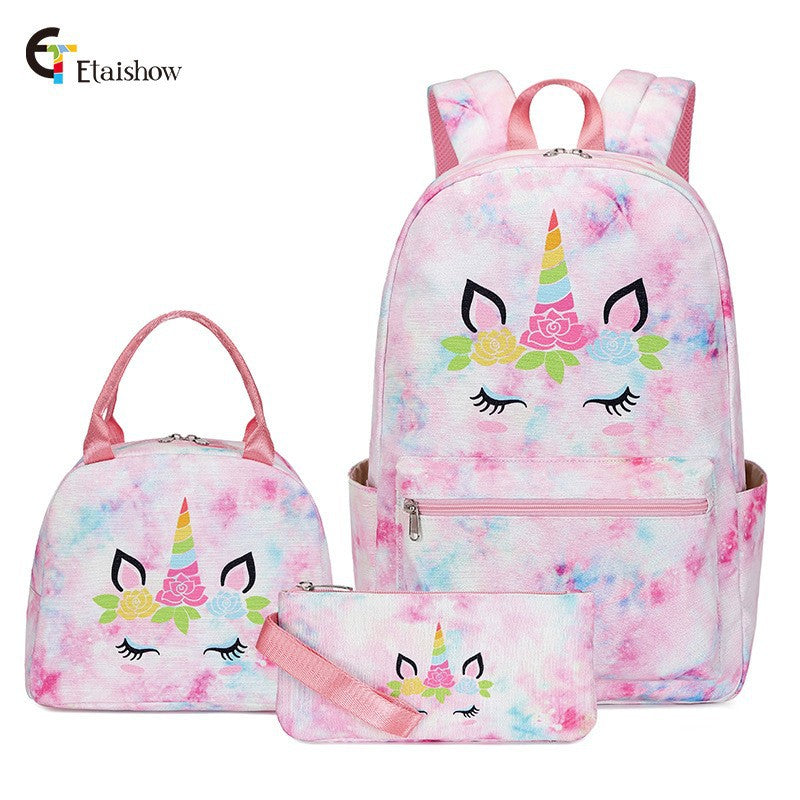 Three-piece Starry Sky Iti Printing Primary Elementary School Students' Schoolbags