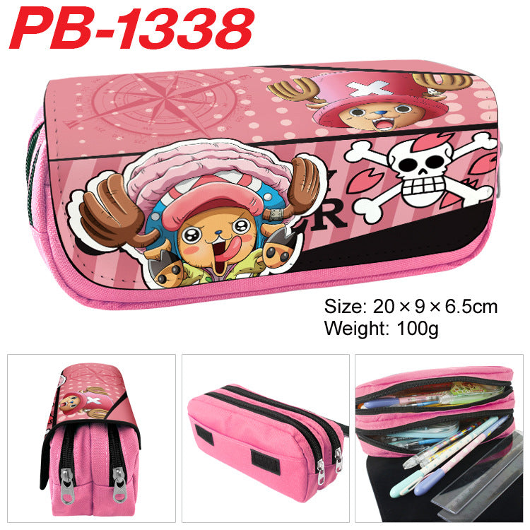 Piece Anime Color Picture Pencil Cartoon Large Capacity Double Ladies Wallets