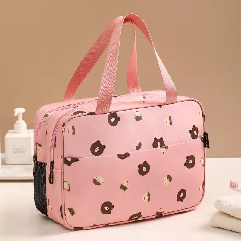 Women's Portable Wash Large Capacity Dry Wet Cosmetic Bags