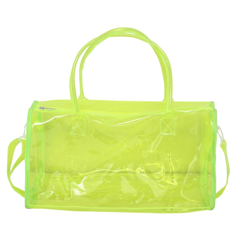 Sacs de voyage portables transparents de grande capacité de couleur bonbon