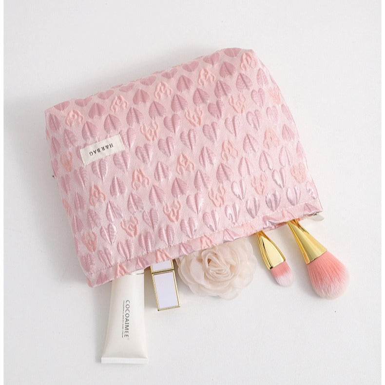 Korean Three-dimensional Love Portable Makeup Multifunctional Cosmetic Bags