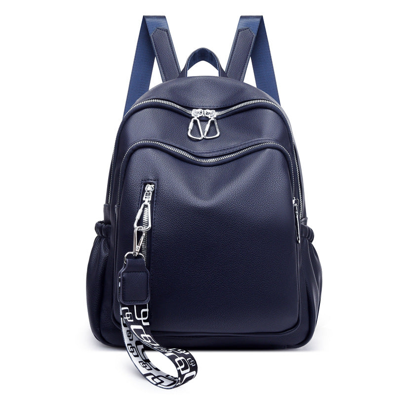 Women's Korean Stylish Versatile Soft Leather Fashion Backpacks