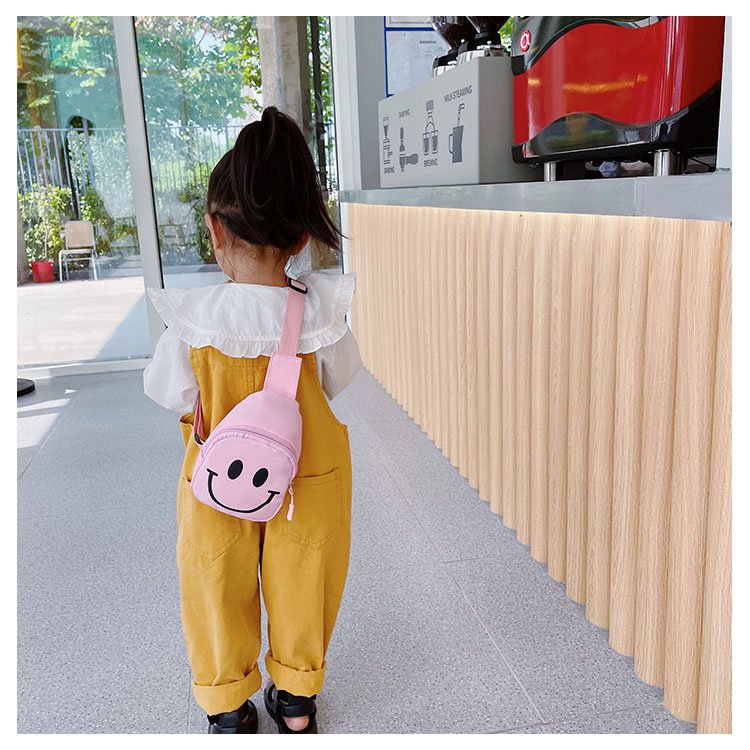 Children's Cute Smiling Face Trendy Change Children's Waist Packs