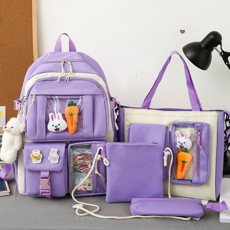 Cute Summer Three To Five Six Elementary School Students' Schoolbags