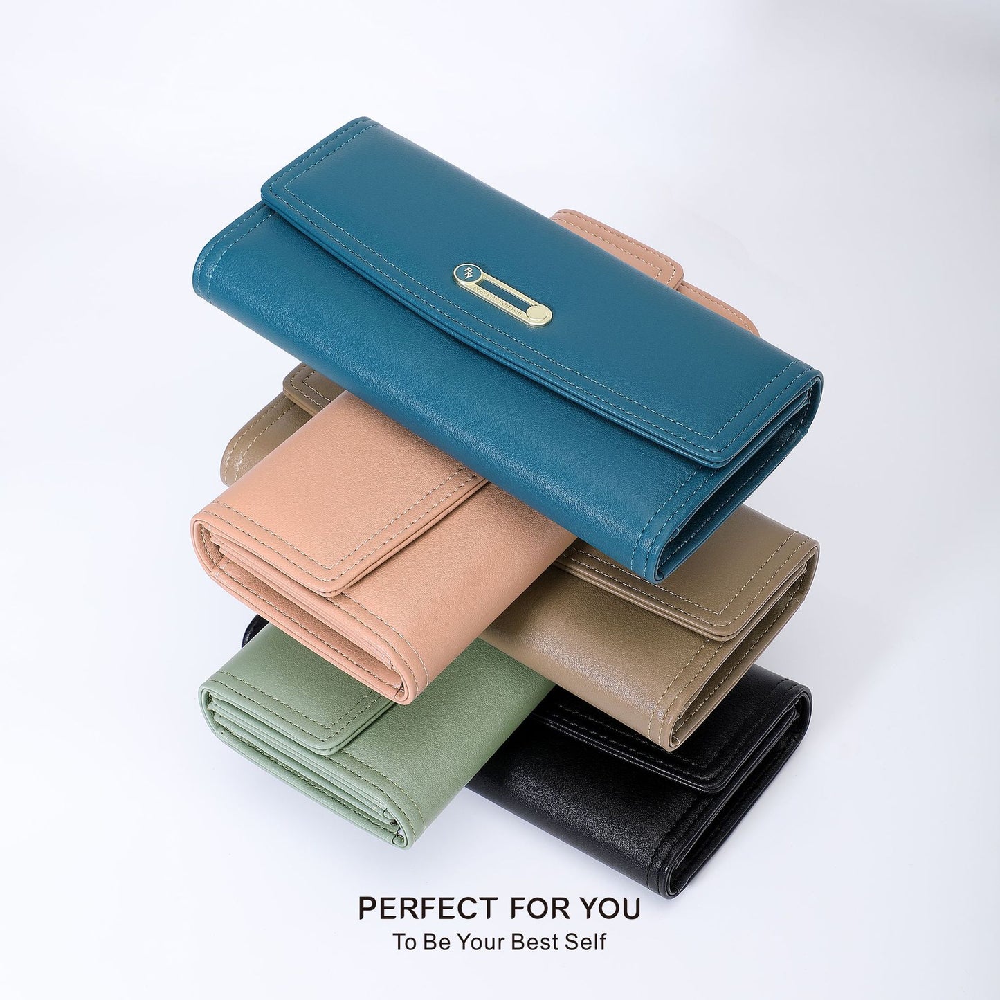 Women's Unique Fashion Long Three Fold Ladies Wallets