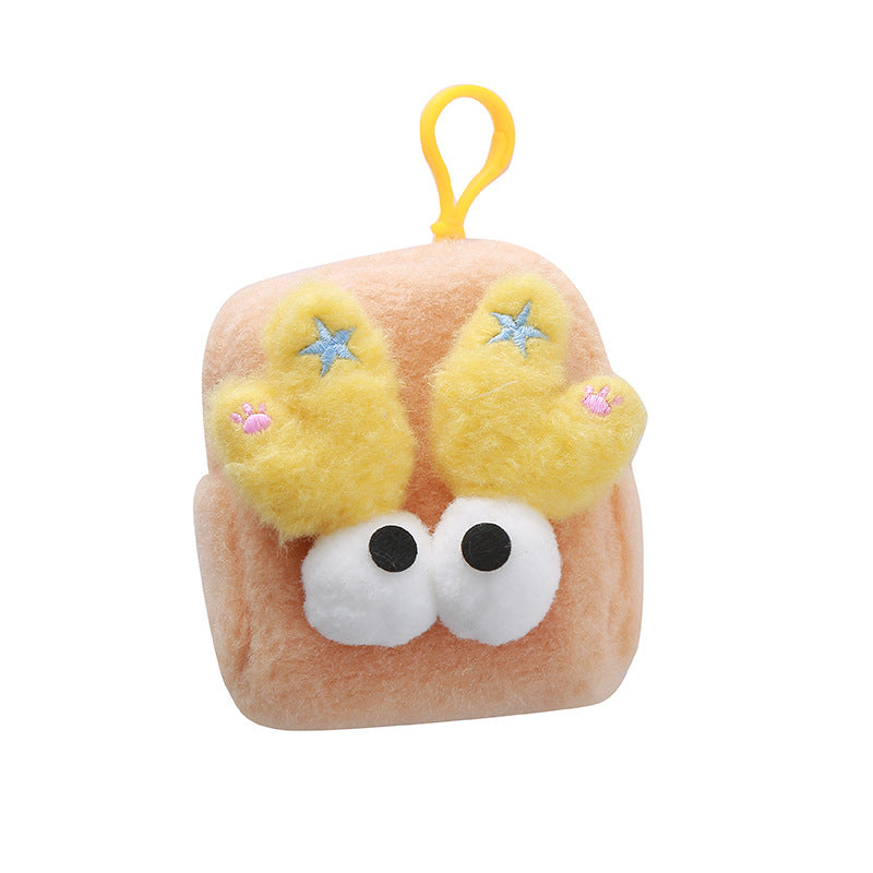 Fashion Big Stereo Eyes Small Plush Candy Color Coin Purses