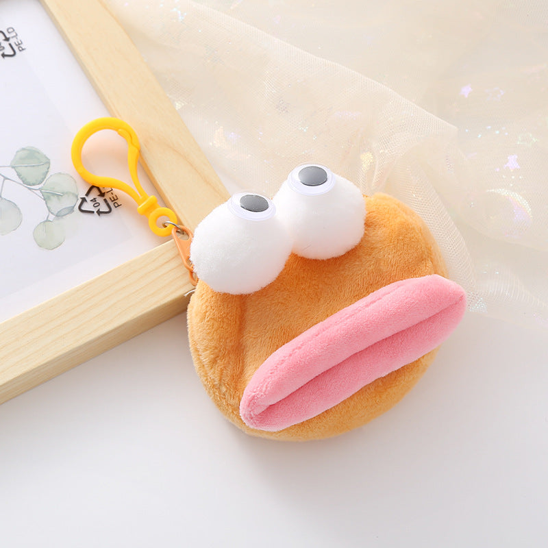 Creative Sausage Mouth Plush Doll Funny Coin Purses