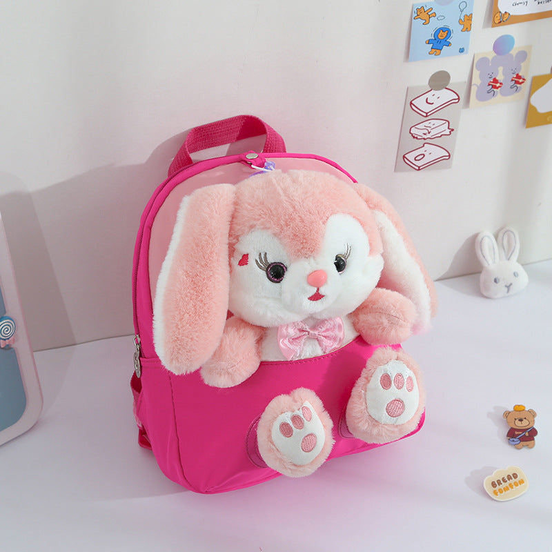 Children's Cartoon Cute Plush Rabbit Grade Doll Elementary School Students' Schoolbags