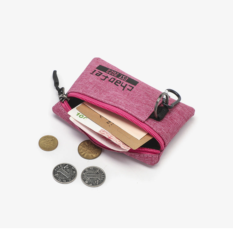 Porte-monnaie portable étanche avec poche en tissu Oxford pour femmes et hommes