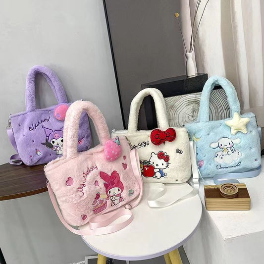 Children's Cute Princess Cartoon Decorative Clow Jade Hanging Children's Shoulder Bags