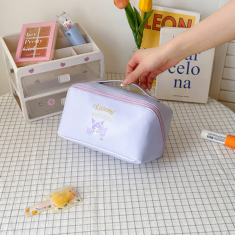 Cute Storage Large Capacity Good-looking Leather Cosmetic Bags