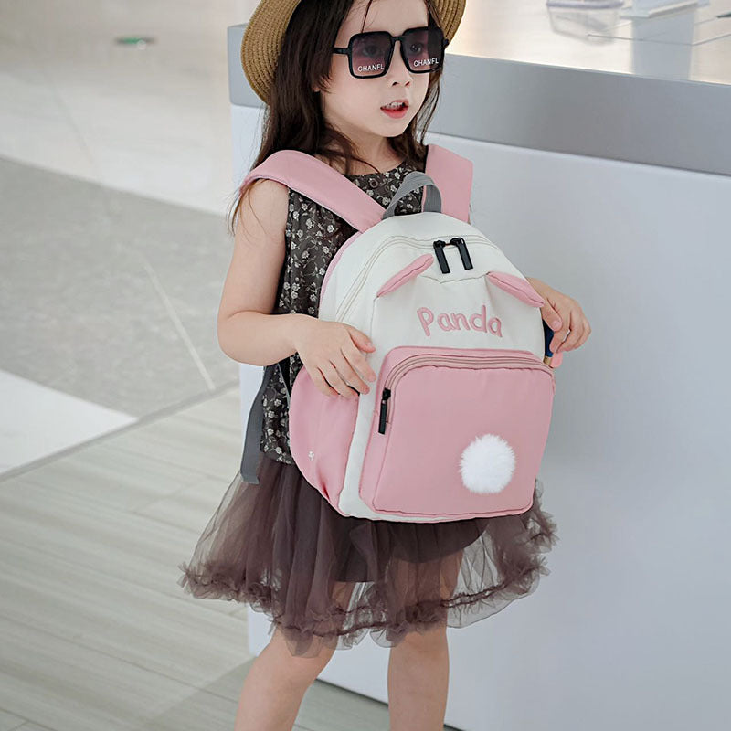 Children's Contrast Color Canvas Fashion Going Out Children's Backpacks