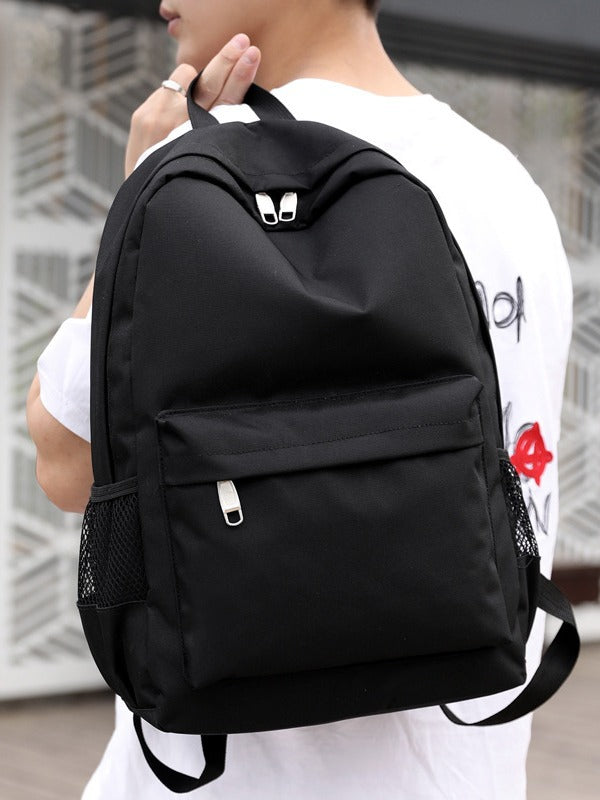 Men's Color Korean Style Large Capacity Rechargeable Backpacks