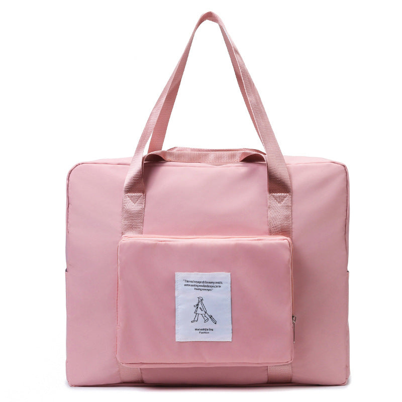 Sacs de voyage pliables pour séparation sèche et humide, couleur contrastée, recouvrables, pour femmes