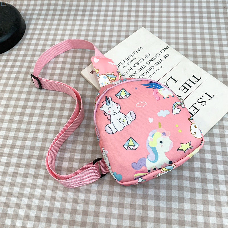 Children's Childlike Cute Dinosaur Printed Mother Boys Children's Waist Packs