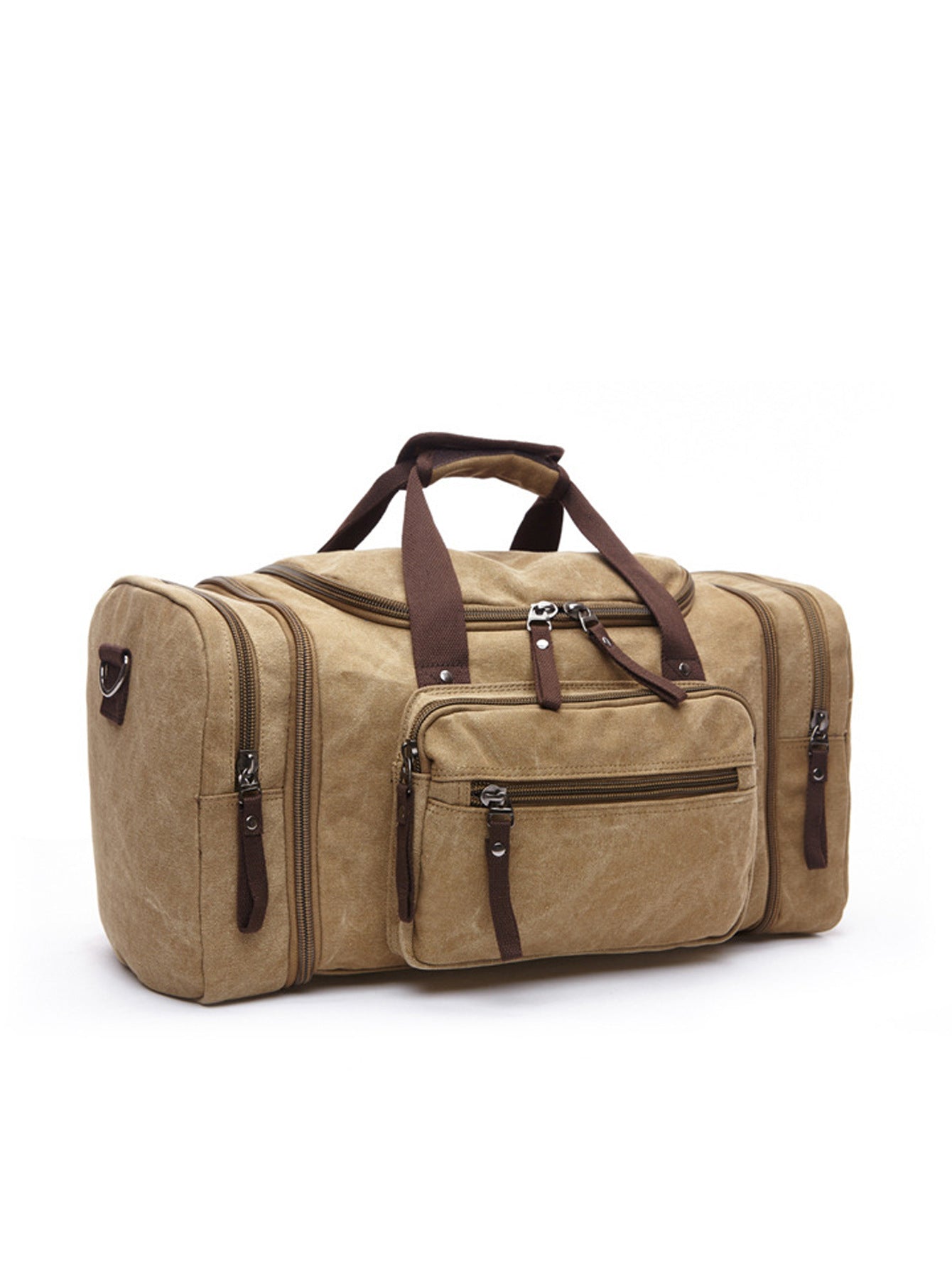 Women's & Men's & Capacity Portable Canvas Short Business Travel Bags