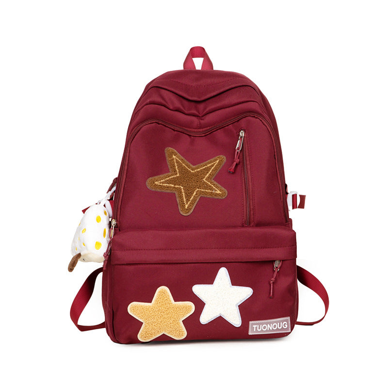 Style Five-pointed Star Large Capacity Junior's Middle School Students' Schoolbags