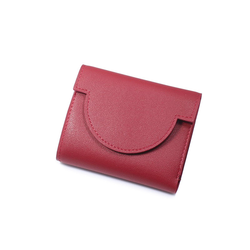 Women's Simple Short Fresh Folding Fashion Coin Purses