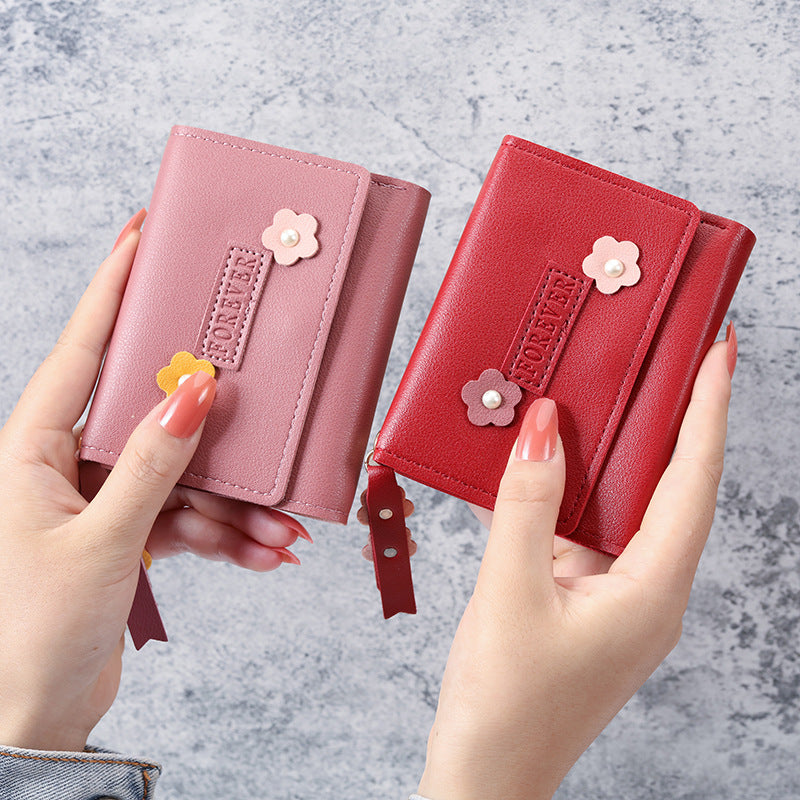 Women's Korean Short Creative Fashion Hasp Purses