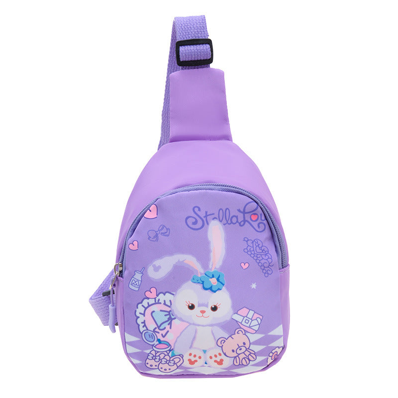 Children's Cartoon Animation Lightweight Summer Fashion Man Purple Children's Waist Packs