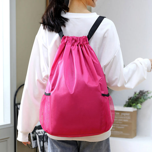 Women's & Men's & Drawstring Fashion Oxford Cloth Large Capacity Backpacks