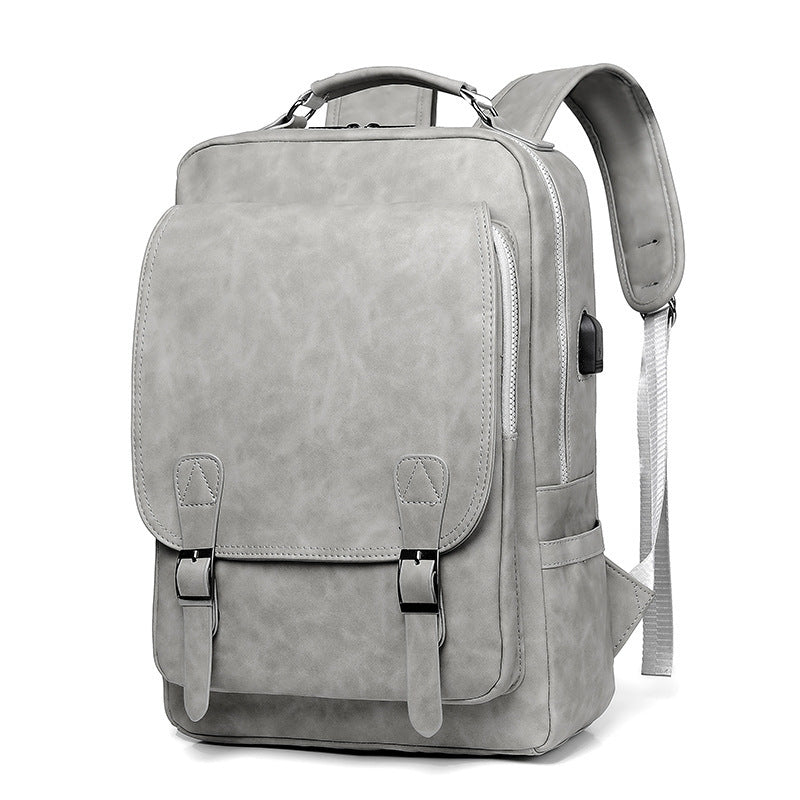 Men's Fashion Trendy Korean Style Large Computer Backpacks