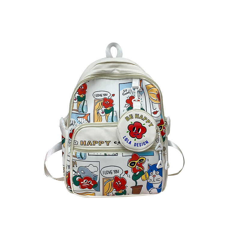 Cute Style Junior's Grade Primary Cartoon Middle School Students' Schoolbags