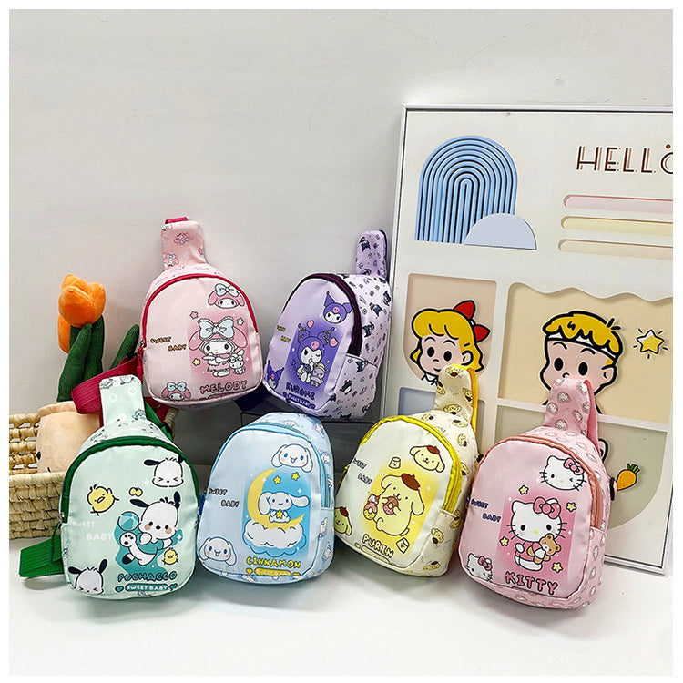 Children's Cartoon Printed Small Cute Fashion Boys Children's Waist Packs