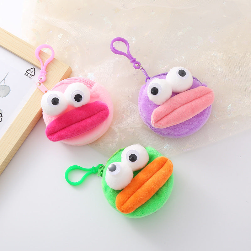 Creative Sausage Mouth Plush Doll Funny Coin Purses