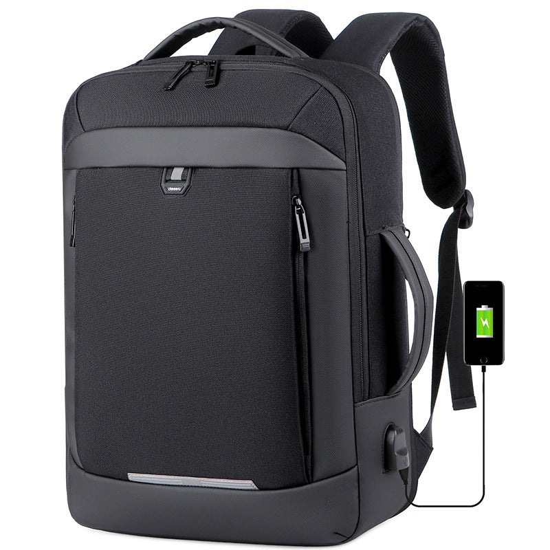 Men's Expansion Waterproof Large Capacity Business Commute Backpacks