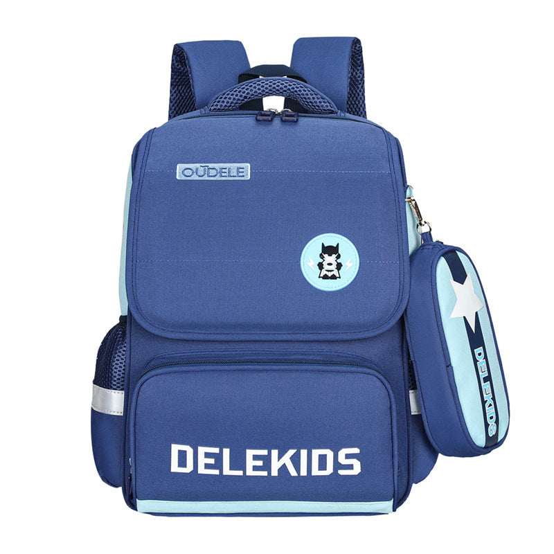 Lightweight Burden Alleviation Breathable Boys Spine Elementary School Students' Schoolbags