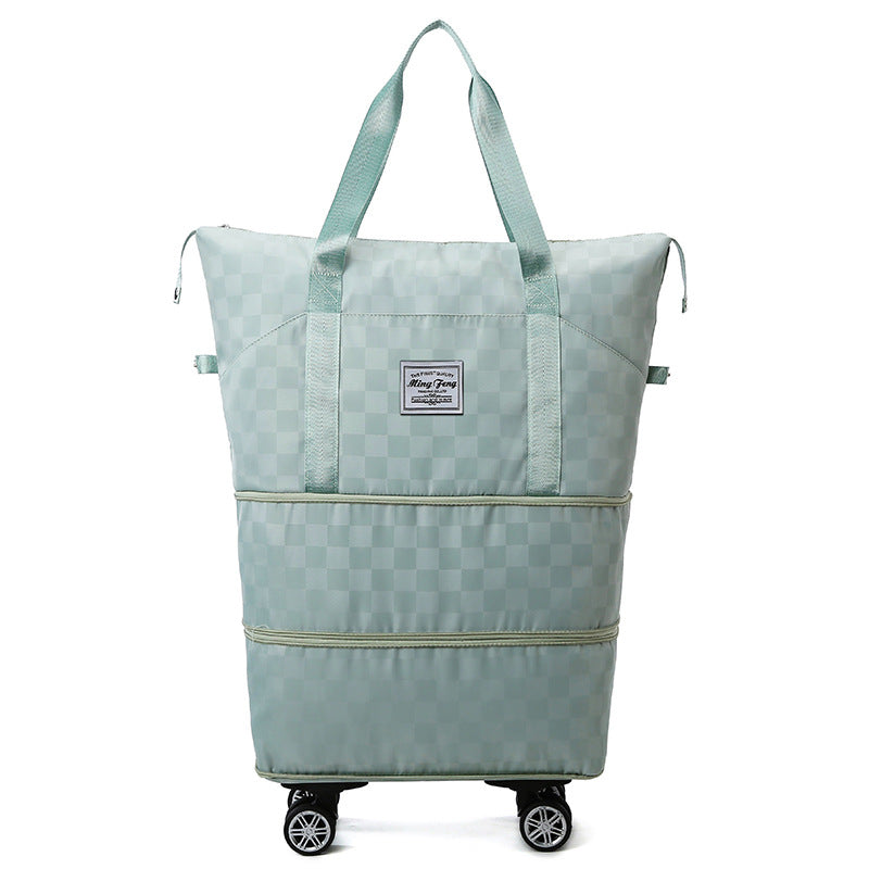 Women's Oxford Cloth With Wheels Aircraft Consignment Travel Bags