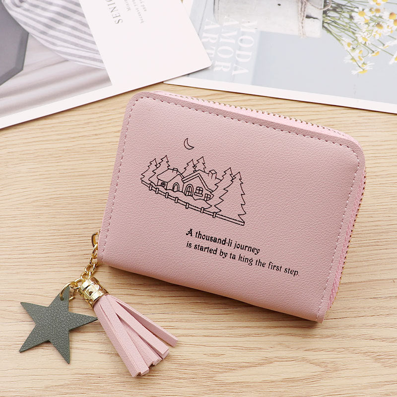 Women's Mini Zipper Pocket Cute Refreshing Simple Niche Coin Purses