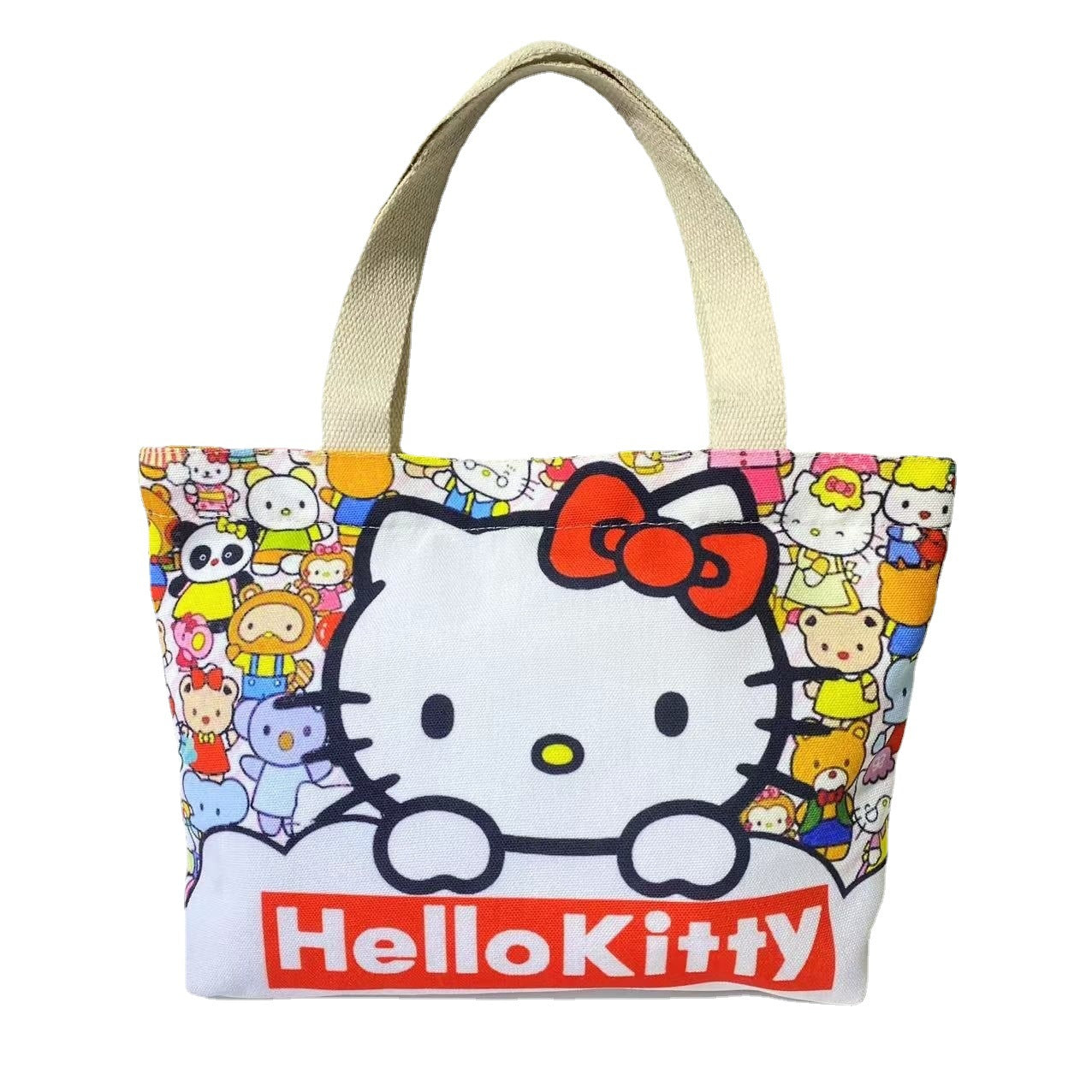 Canvas Printing Portable Lightweight Tuition Shopping Children's Shoulder Bags