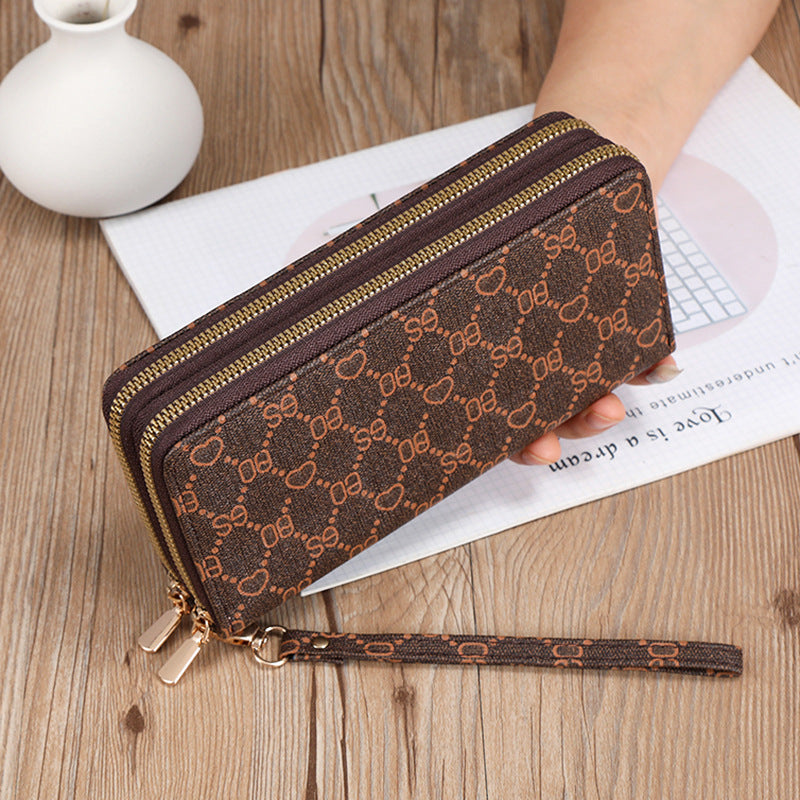 Women's Long Clutch Mobile Multifunctional Zipper Ladies Wallets