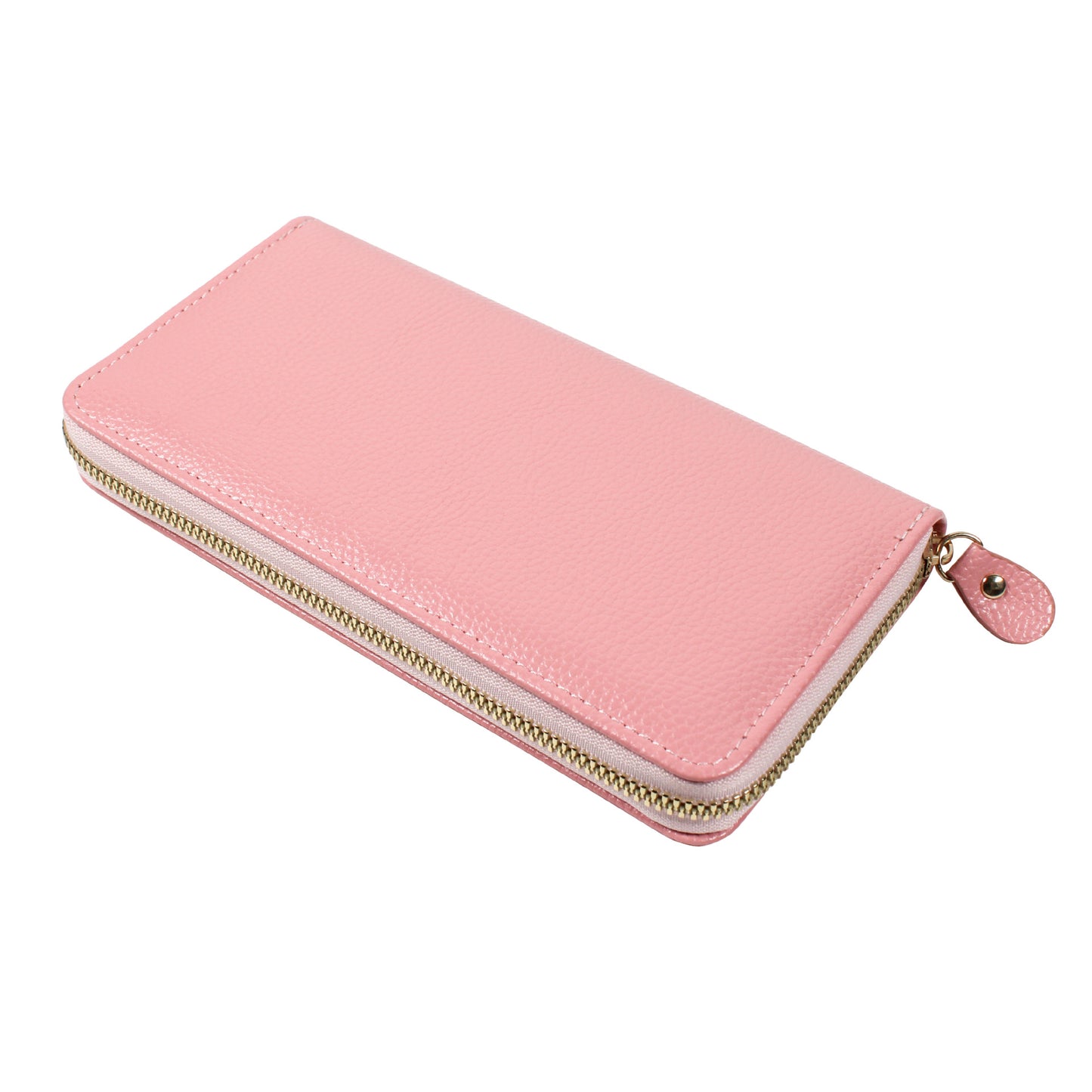 Women's Classic Lychee Pattern Zipper Long Coin Purses