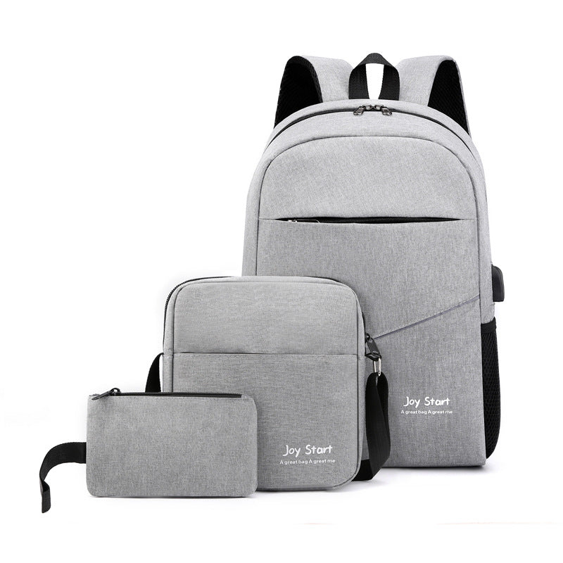 Men's Business Three-piece Set Fashion Trendy Leisure Backpacks