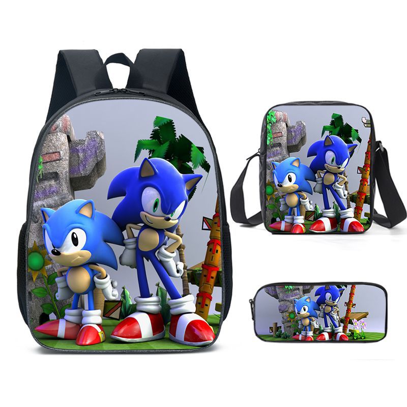 Classy Unique Charming Sonic Cartoon Primary Elementary School Students' Schoolbags