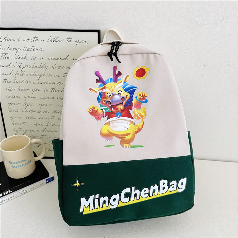 Women's & Men's & Cartoon Printed Canvas Pupil's Bags