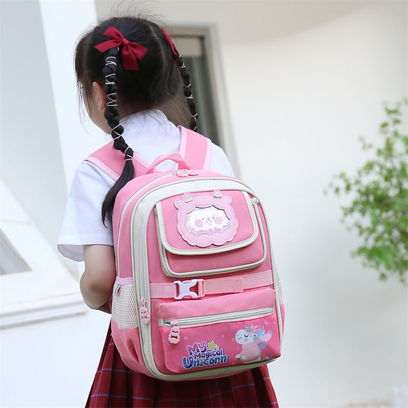 Children's First-class Cute Cartoon Burden Relief Spine Kindergarten School Bags