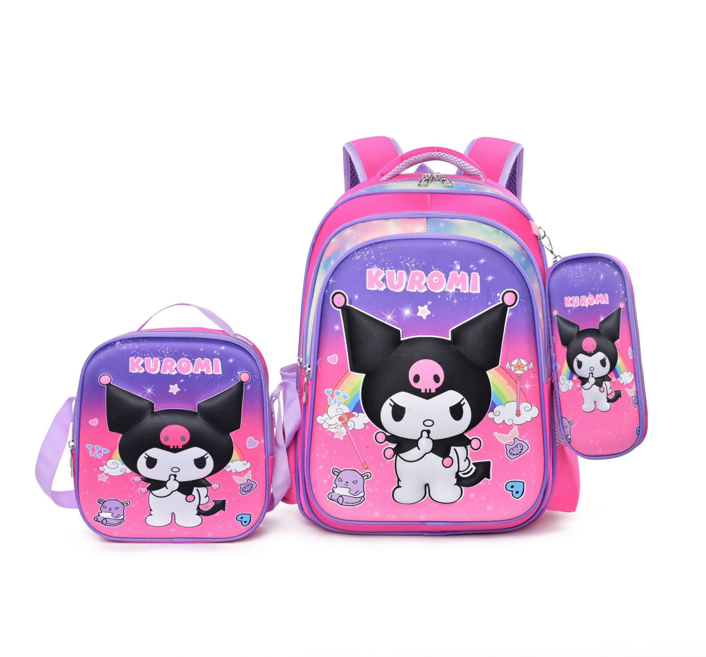 Cool Primary Set Cartoon Pencil Lunch Bags