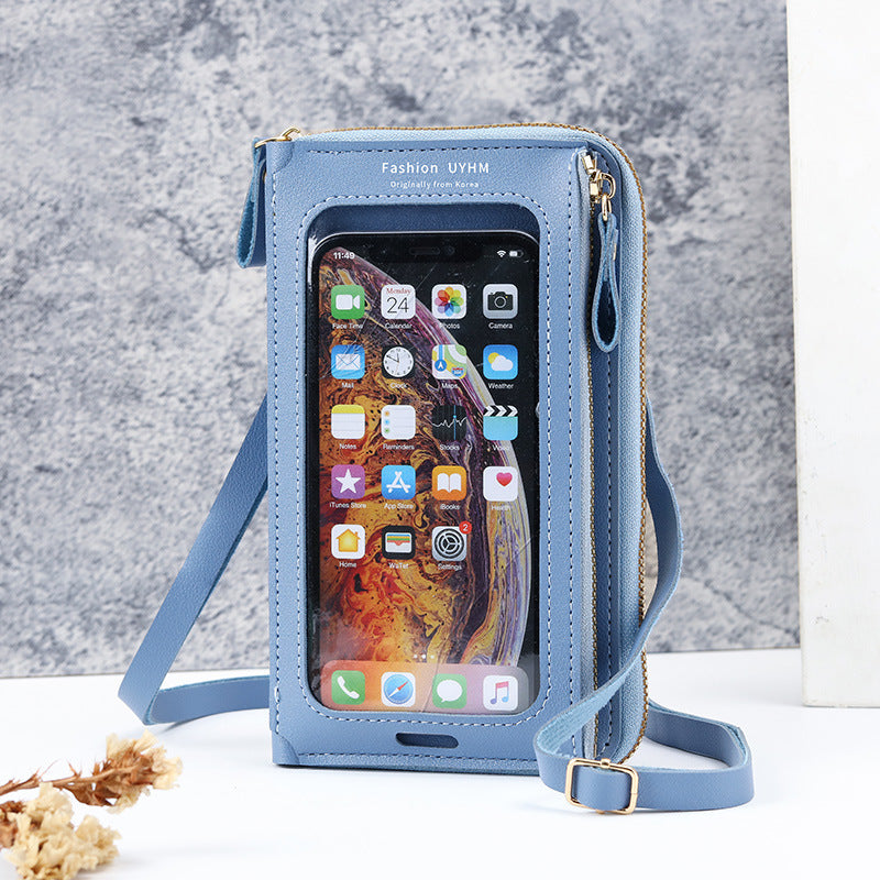 Mini sacs transparents multifonctionnels pour téléphone portable, écran tactile pour femmes